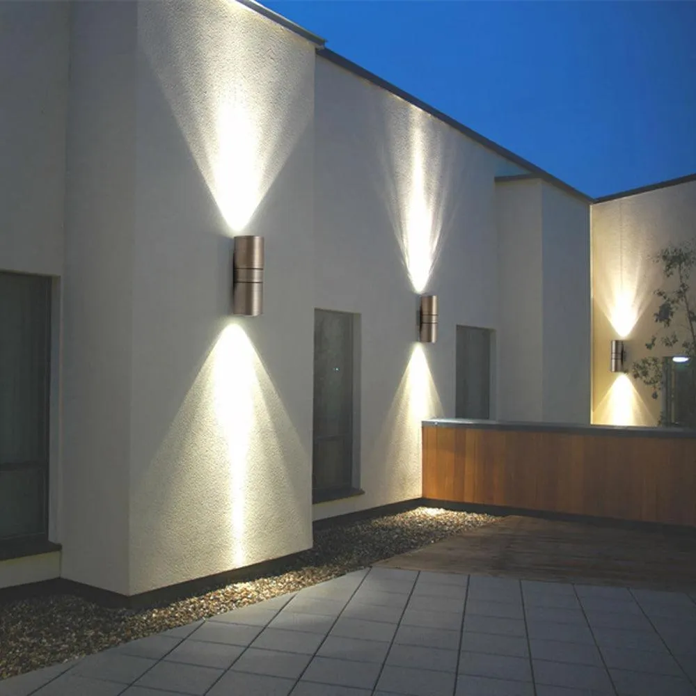 SCB05 LED Cylinder Up Down Light 2 Directional Brass Sconce Lighting