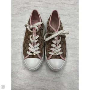 Shoes Designer By Coach In Brown & Pink, Size: 8.5 Easy Flow Dynamic Flex Grooves