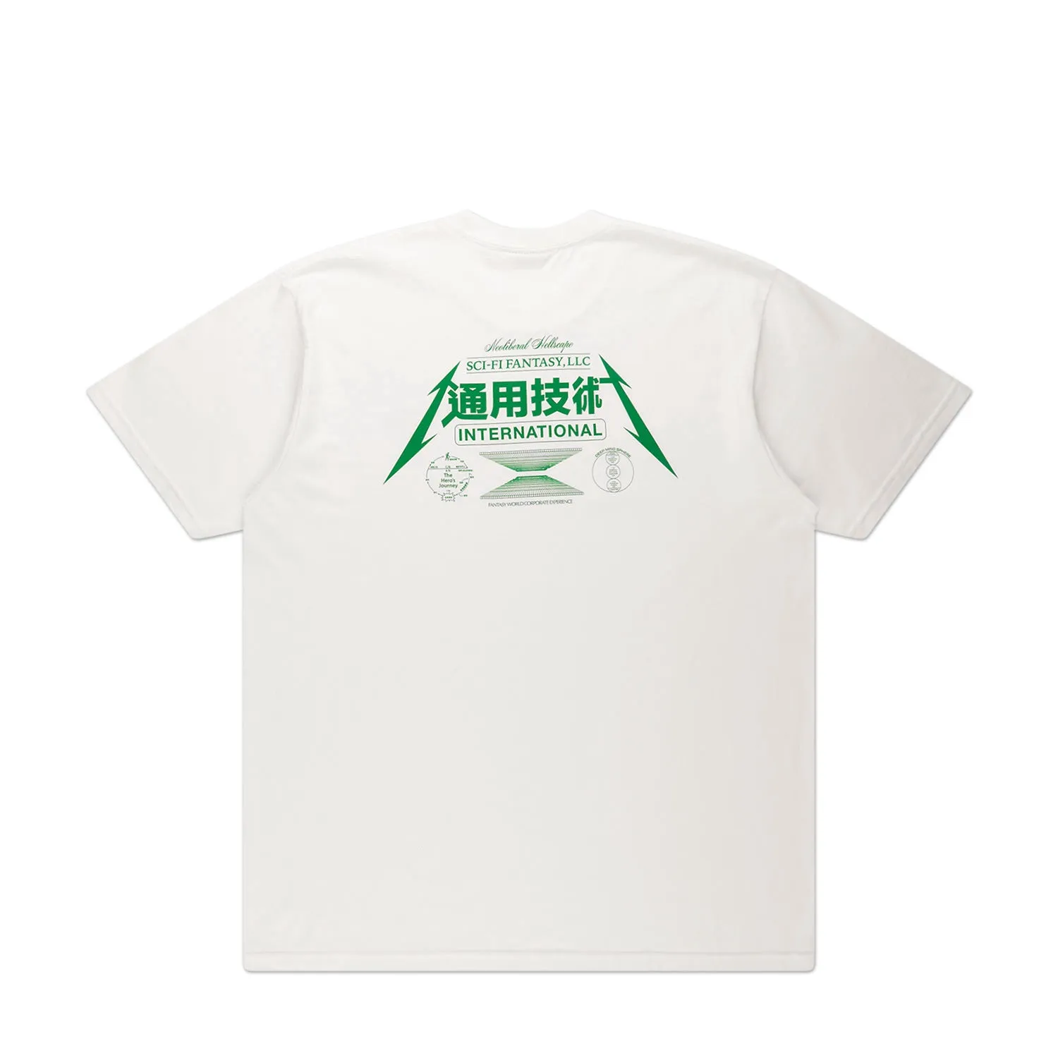 sci-fi fantasy neoliberal tee (white)