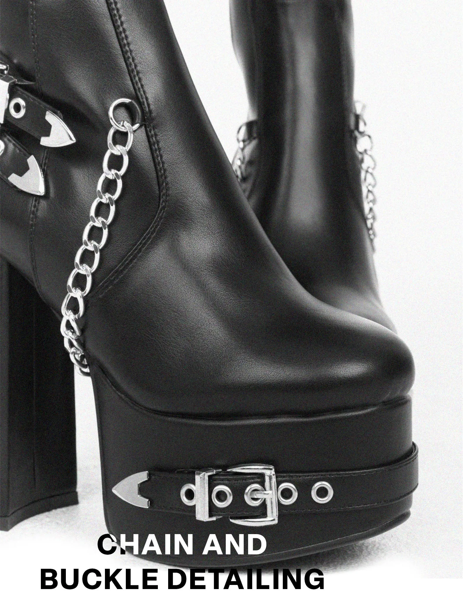 Scream Platform Thigh High Boots