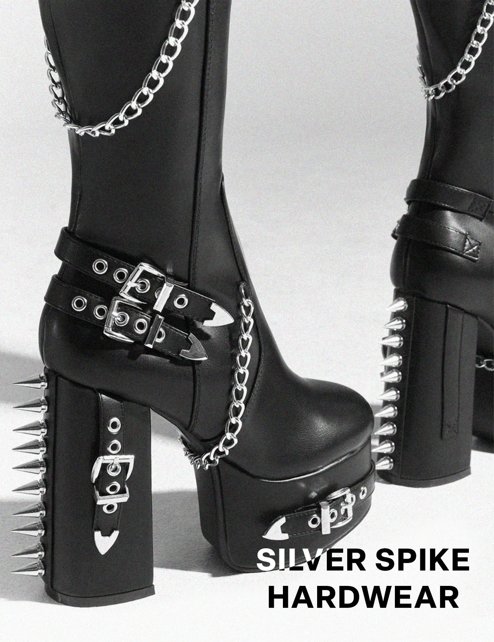 Scream Platform Thigh High Boots