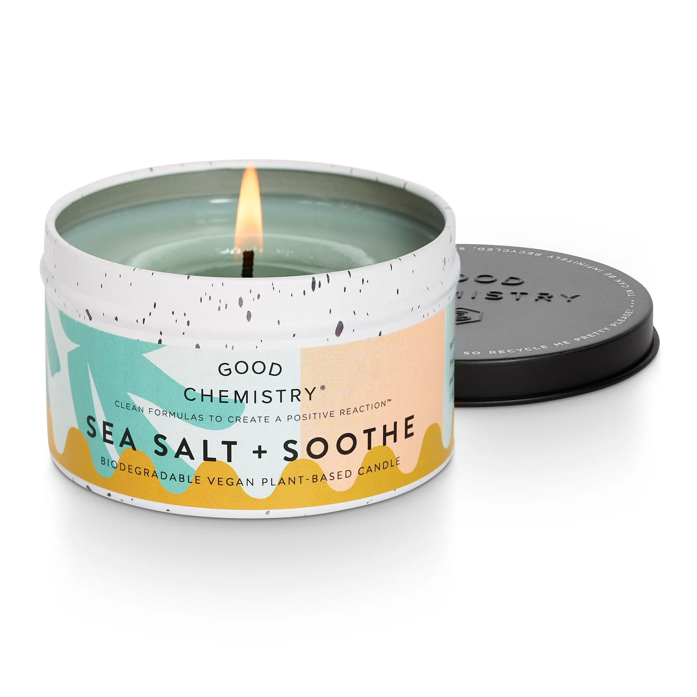 Sea Salt   Soothe Recyclable Tin Candle