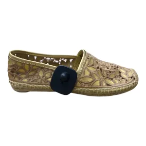 Shoes Designer By Tory Burch In Gold & Tan, Size:7 Rich Glow Media Pop