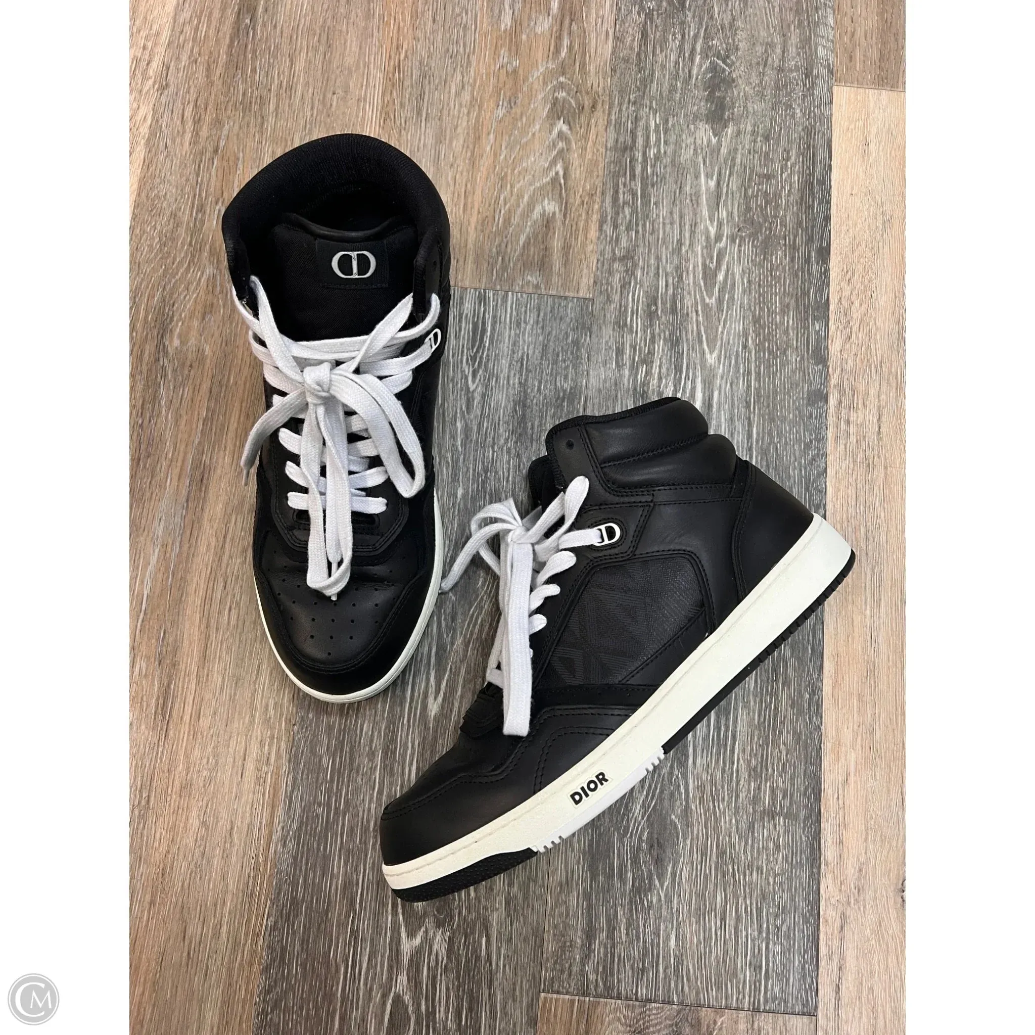 Grip Strong Play Mode Shoes Luxury Designer By Dior In Black & White, Size: 12 (men??s 10)