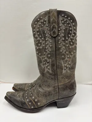 Boots Western By Clothes Mentor In Taupe, Size: 6.5 Comfortable Insole Sleek Shape