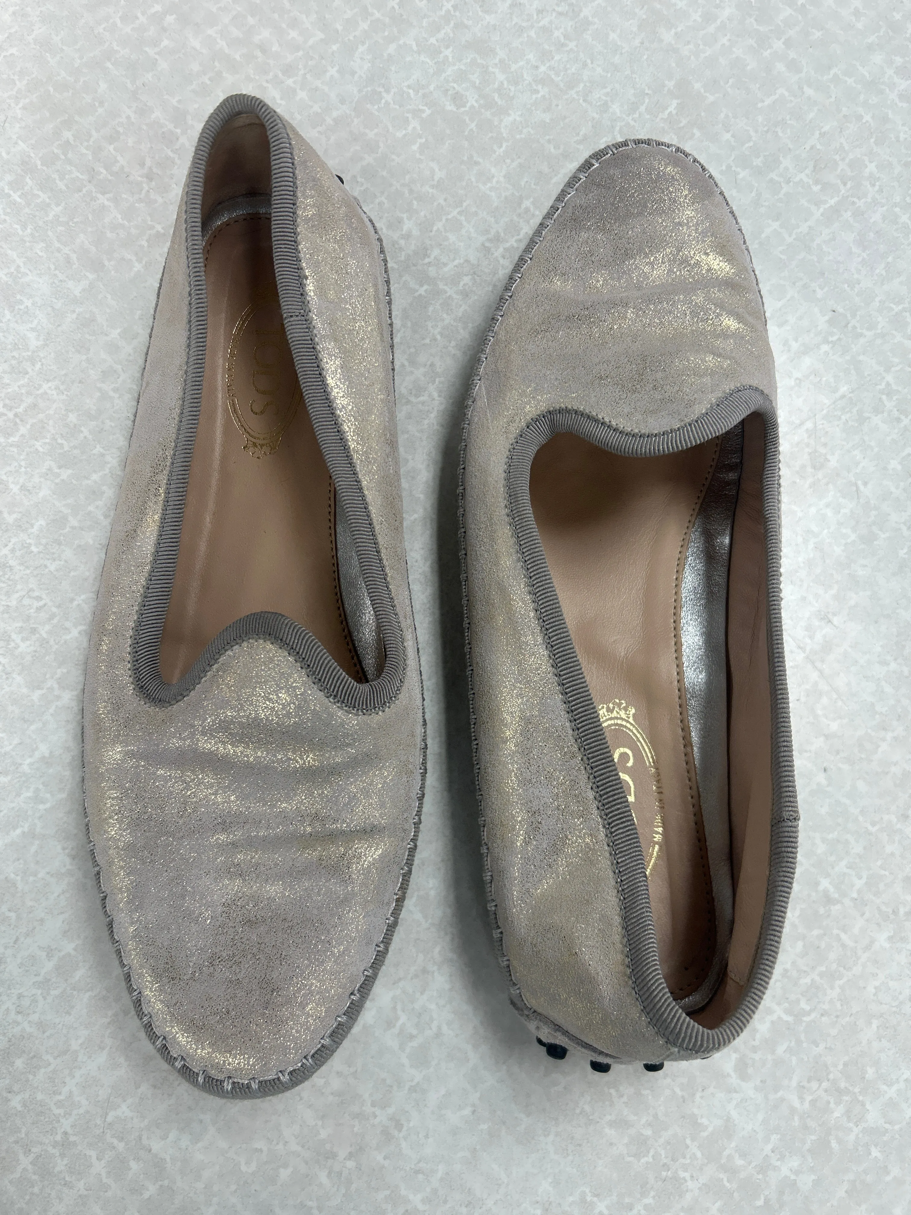 All Terrain Urban Walkers Shoes Luxury Designer By Tods In Gold, Size:7