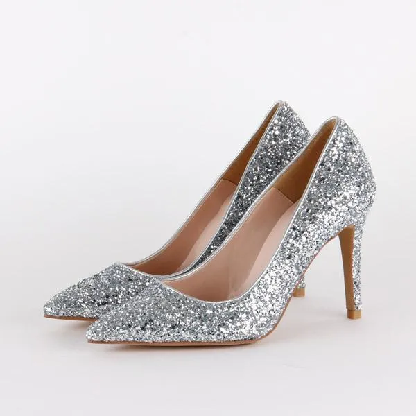 *SERA - silver glitter, 9cm size UK 2