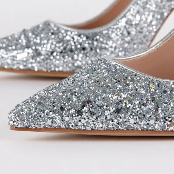 *SERA - silver glitter, 9cm size UK 2