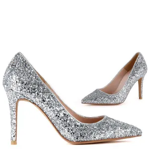 *SERA - silver glitter, 9cm size UK 2