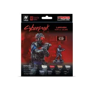 Set Cyberpunk Red Lawmen Game Color Vallejo