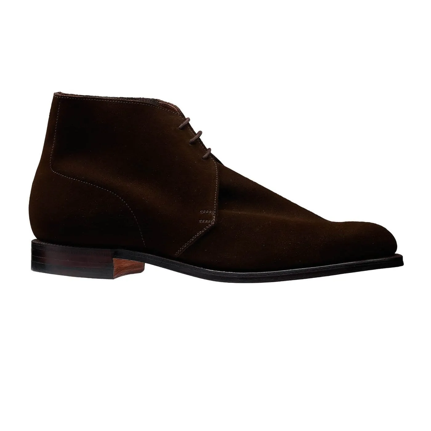 Protective Upper Chukka Dark Brown Suede
