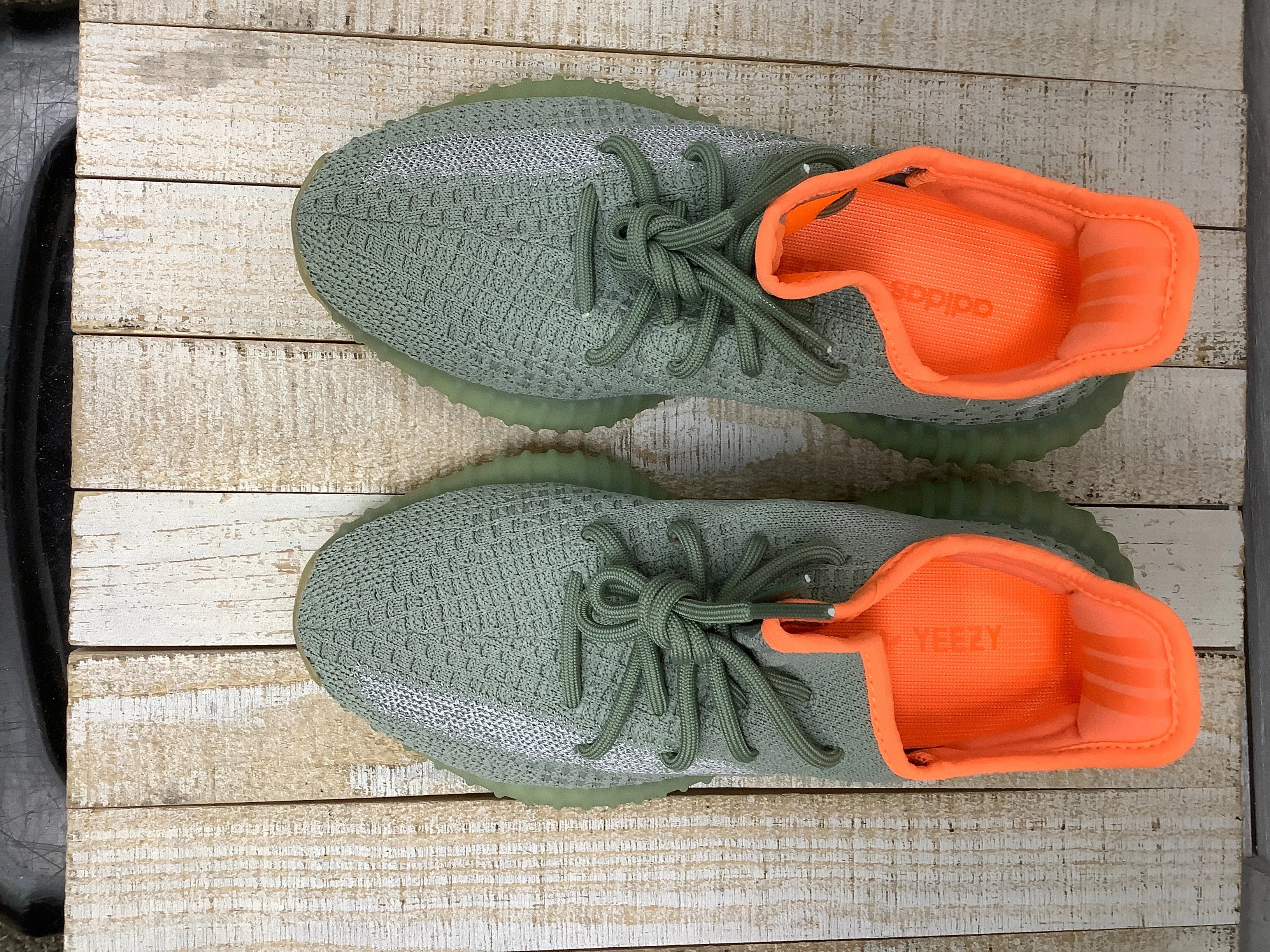 Multi Density Foam Friction Free Inner Seams Shoes Designer By Adidas In Grey & Orange, Size: 5.5