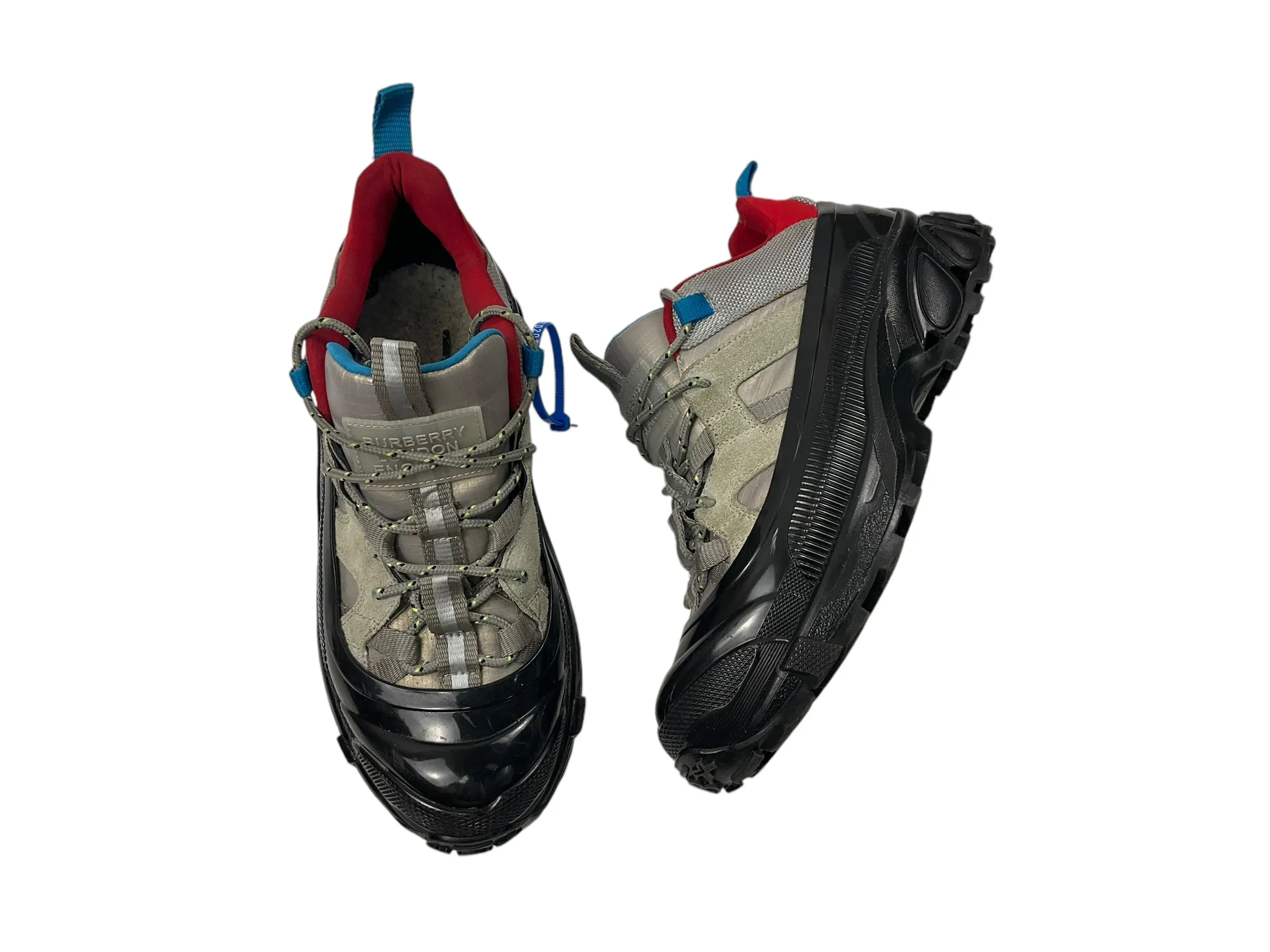 Shoes Designer By Burberry In Grey, Size: 8 Shine Bright