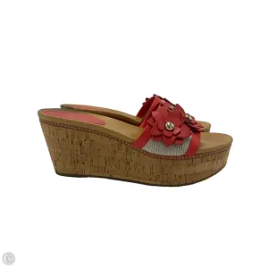 Shoes Designer By Coach In Coral, Size: 9 Park Step Padded Comfort Wellness Seekers