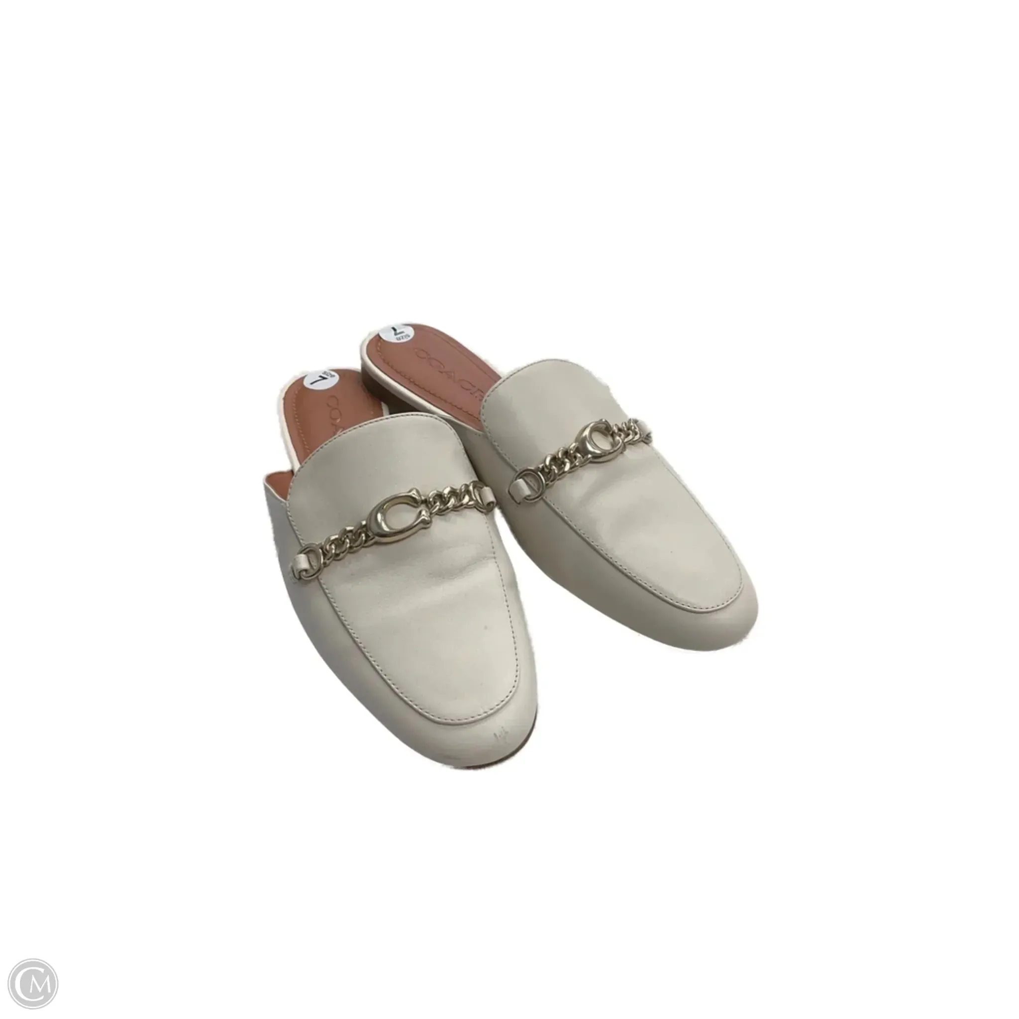 Comfort Walk Shoes Designer By Coach In Cream, Size: 7
