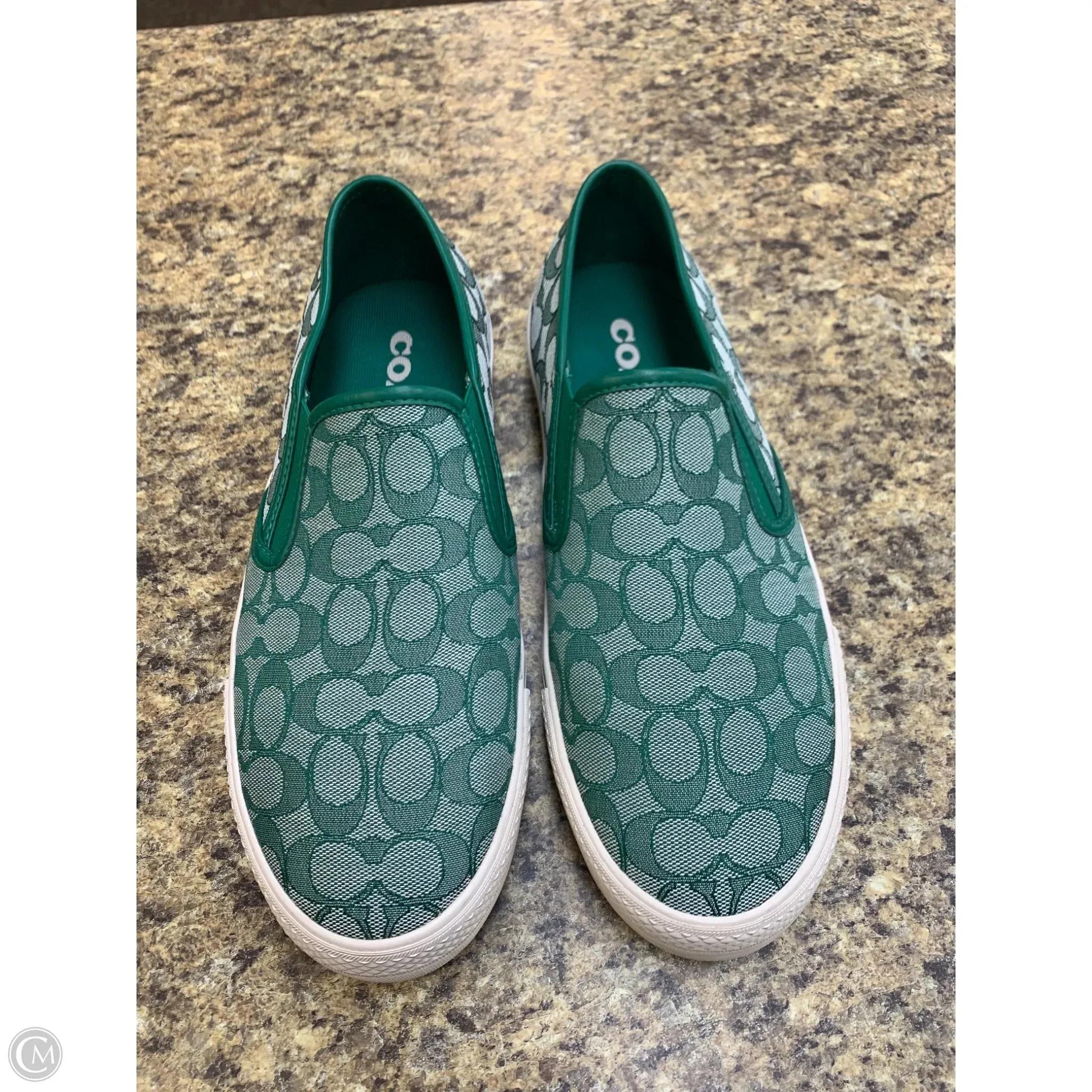 Shoes Designer By Coach In Green, Size: 12 sports Compression Molded Midsole