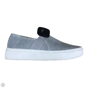 Shoes Designer By Eileen Fisher In Grey & White, Size: 9 Anatomical Toe Shape Ventilation holes