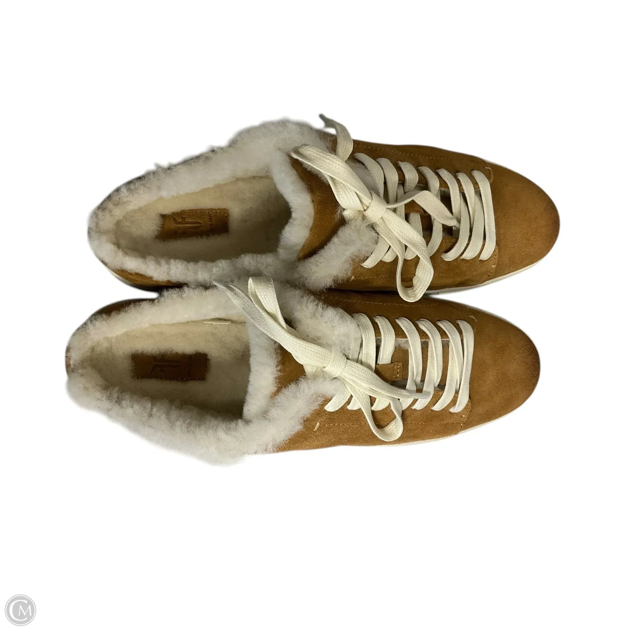 Shoes Designer By Frye In Brown & Cream, Size: 9.5 Quick Pack