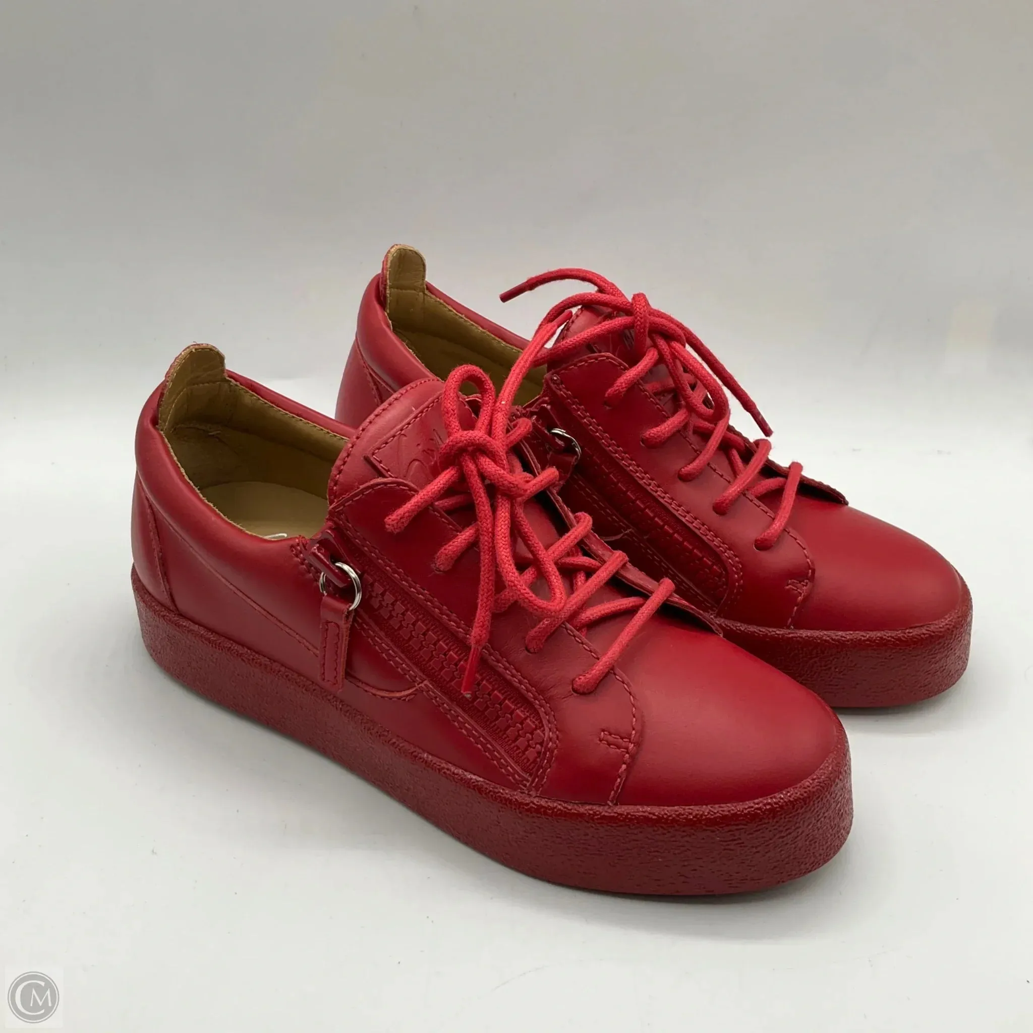 Ankle wrap Shoes Designer By Giuseppe Zanotti In Red, Size: 6