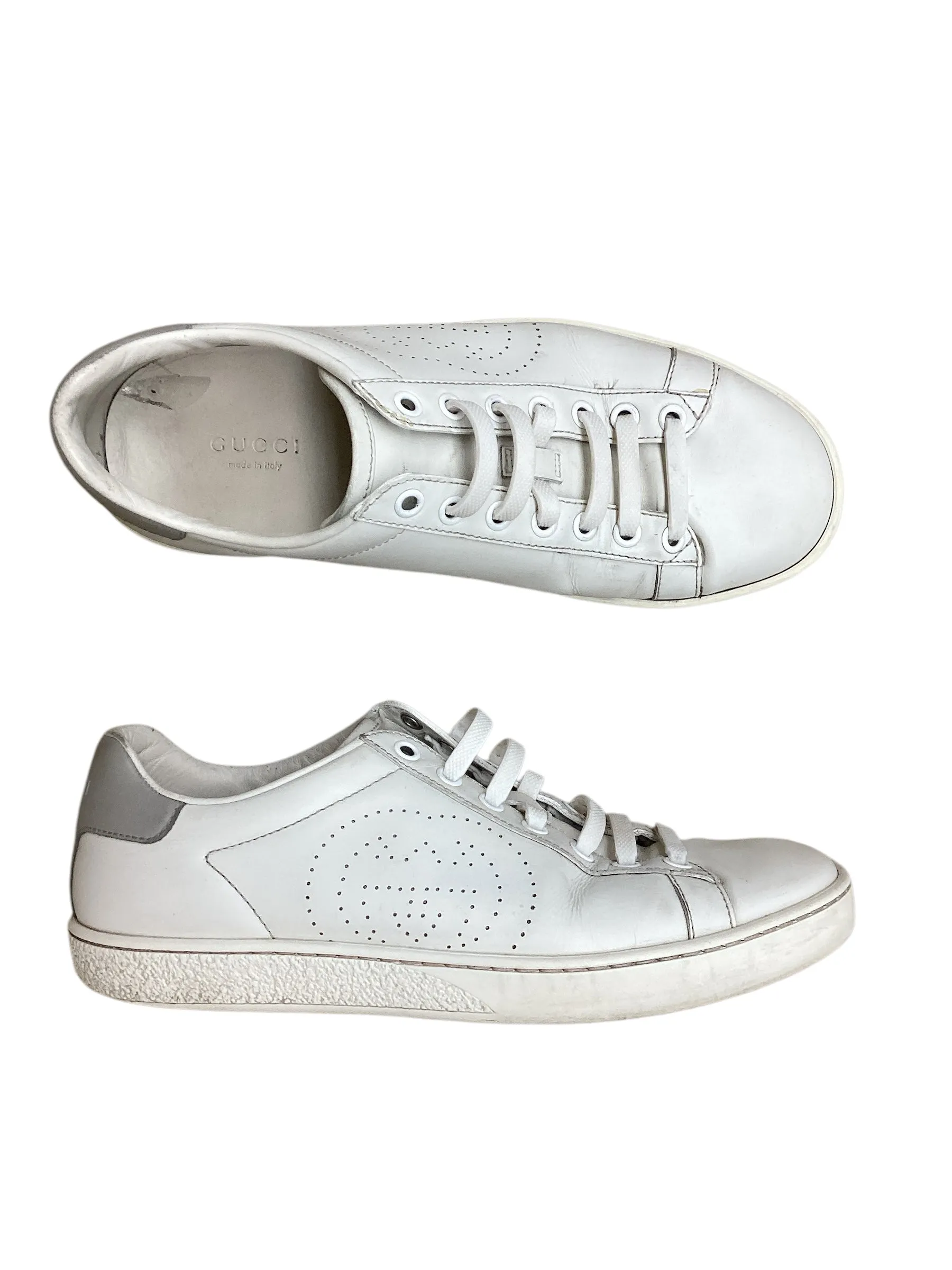 Shoes Designer By Gucci In White, Size: 7 Earth Mood Silent Walk