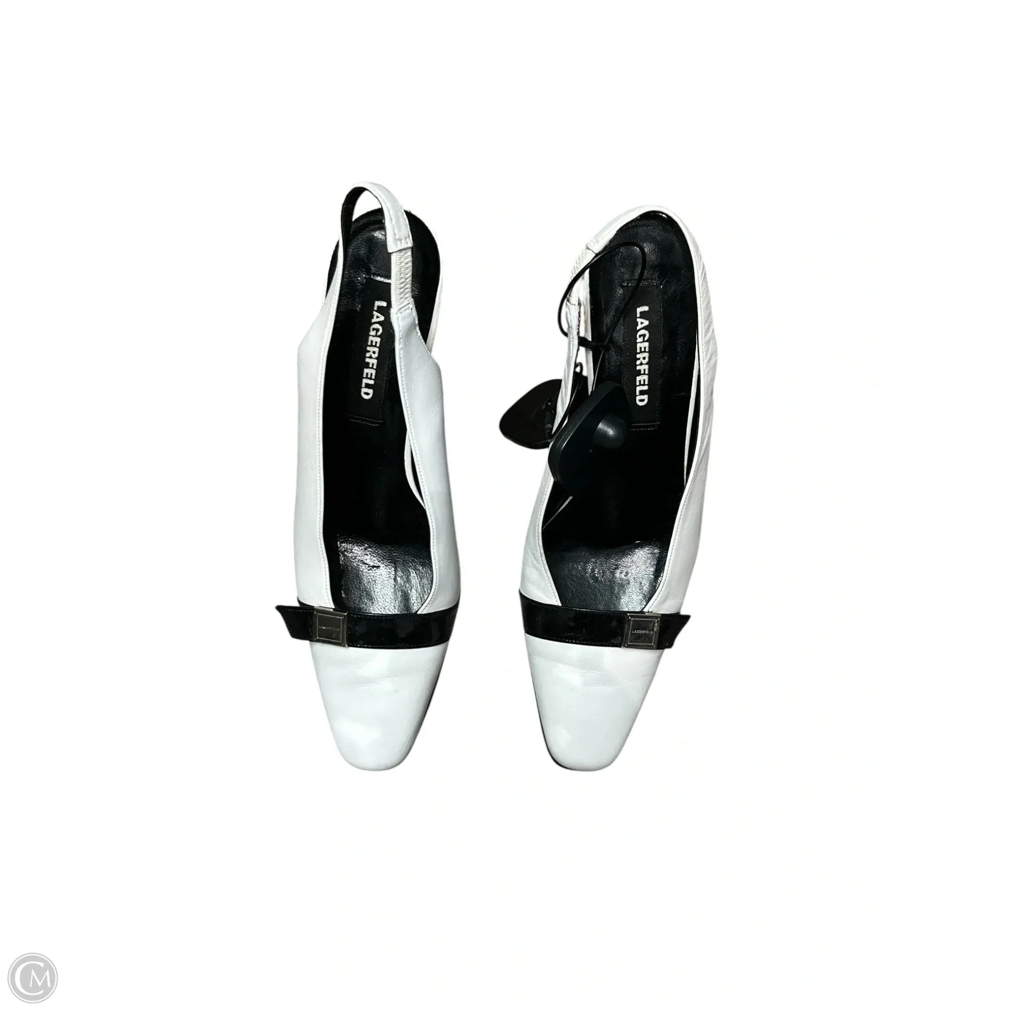 Balance Core Abrasion Resistant Material Shoes Designer By Karl Lagerfeld In Black & White, Size: 6.5