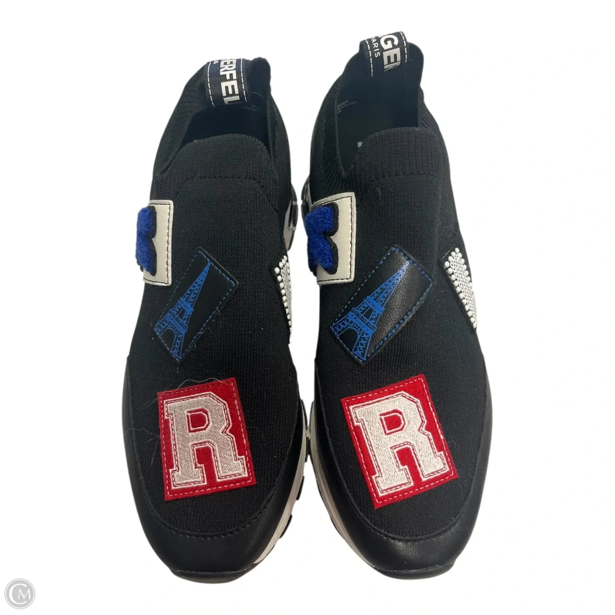 waterproof Wear Resistant Outsole Shoes Designer By Karl Lagerfeld In Black, Size: 8