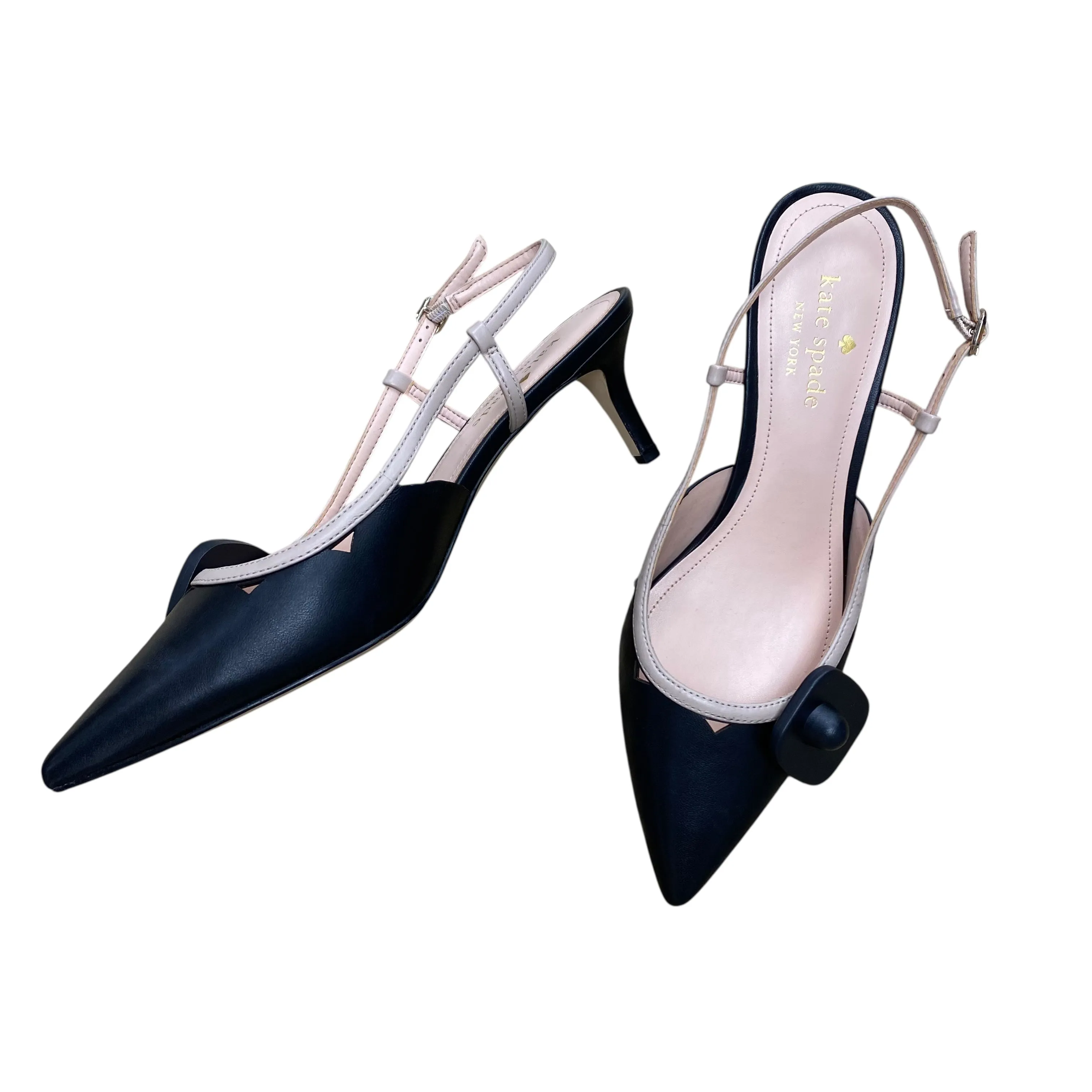 Shoes Designer By Kate Spade In Black & Pink, Size:8.5 design Non Slip Tread Pattern