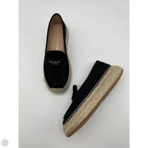 Fur Trim Strong Step Shoes Designer By Kate Spade In Black, Size: 5.5
