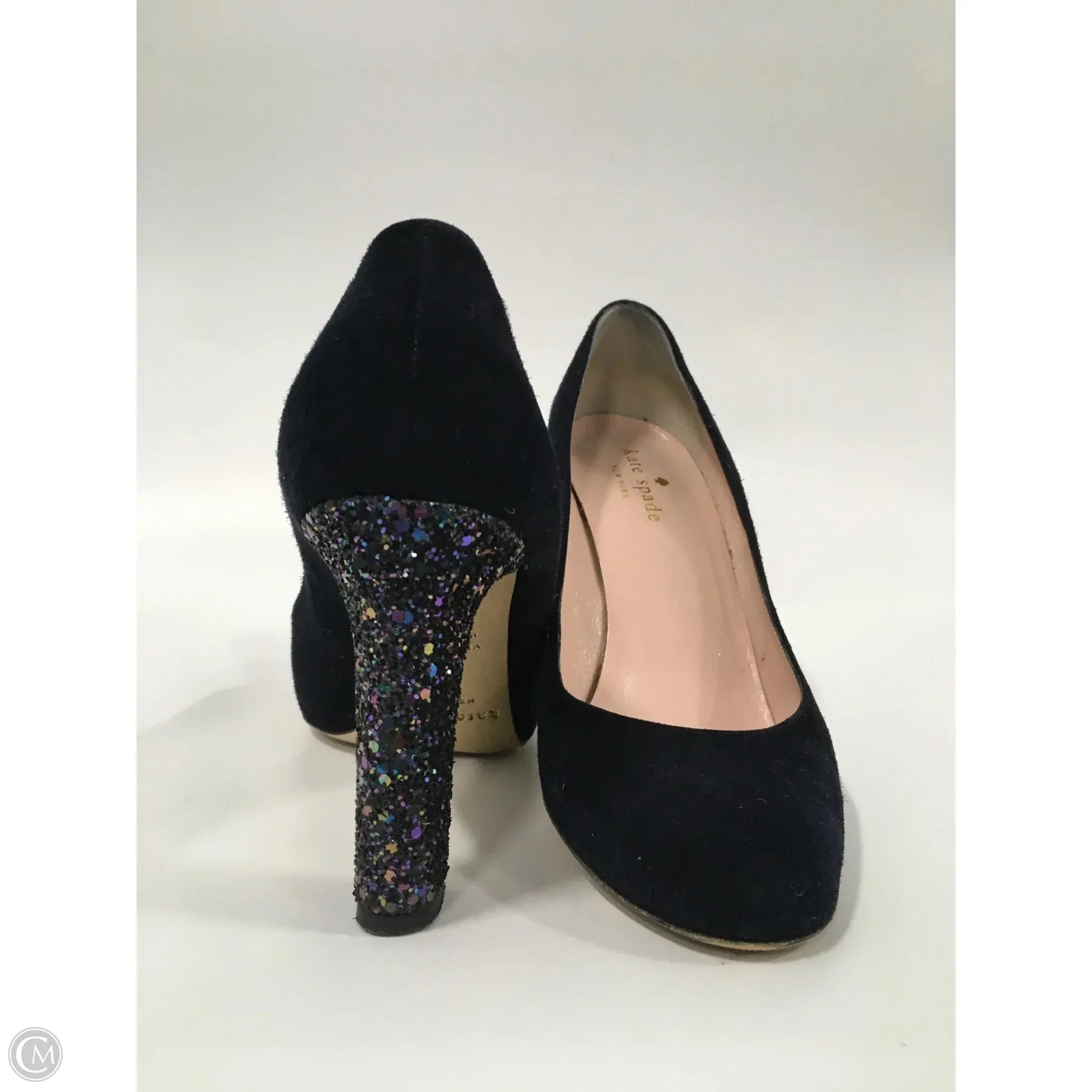 Stone Glam Shoes Designer By Kate Spade In Navy, Size: 7