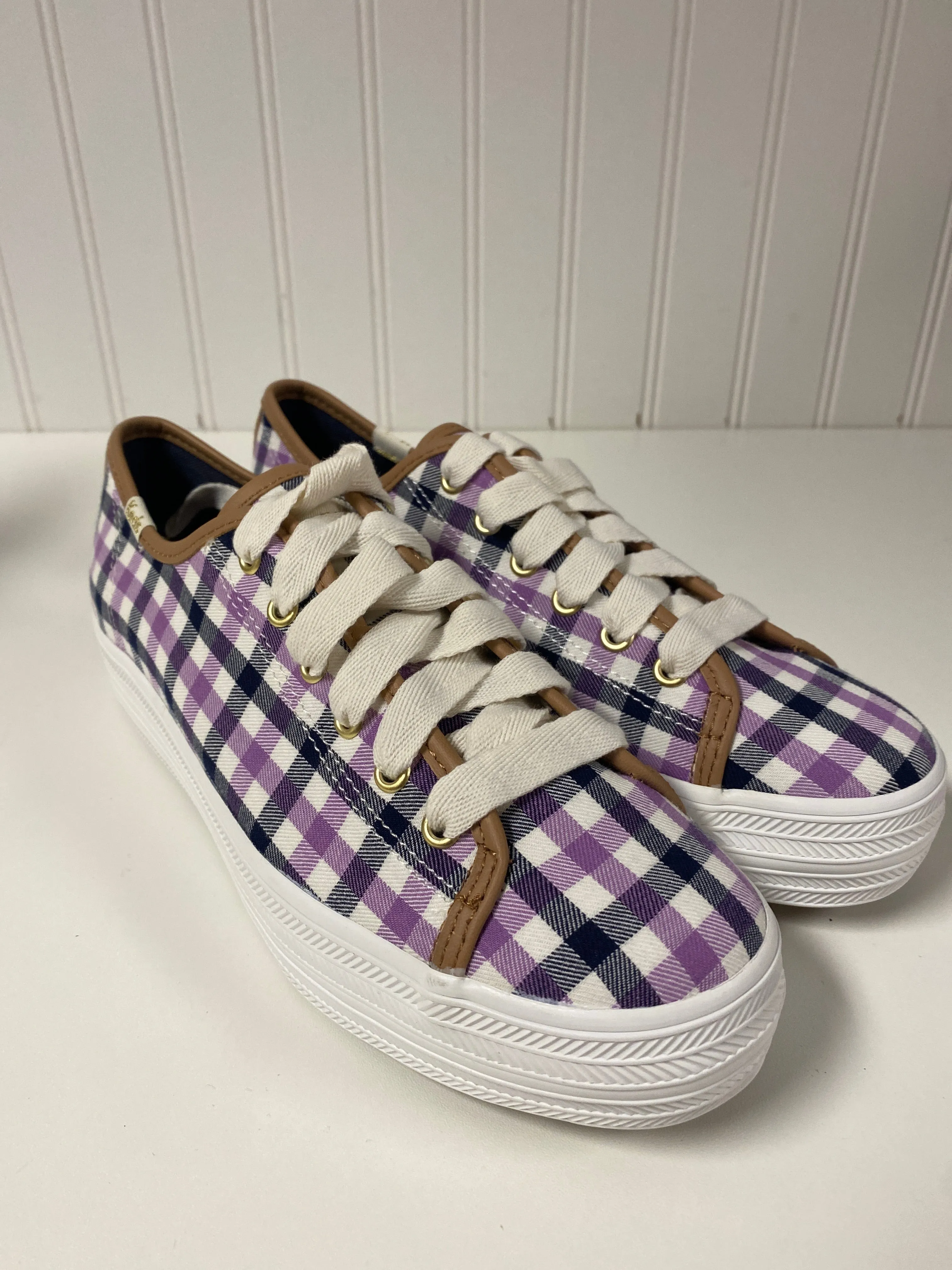 Sustainable Vegan Material Quiet Step Shoes Designer By Kate Spade In Purple, Size: 7.5