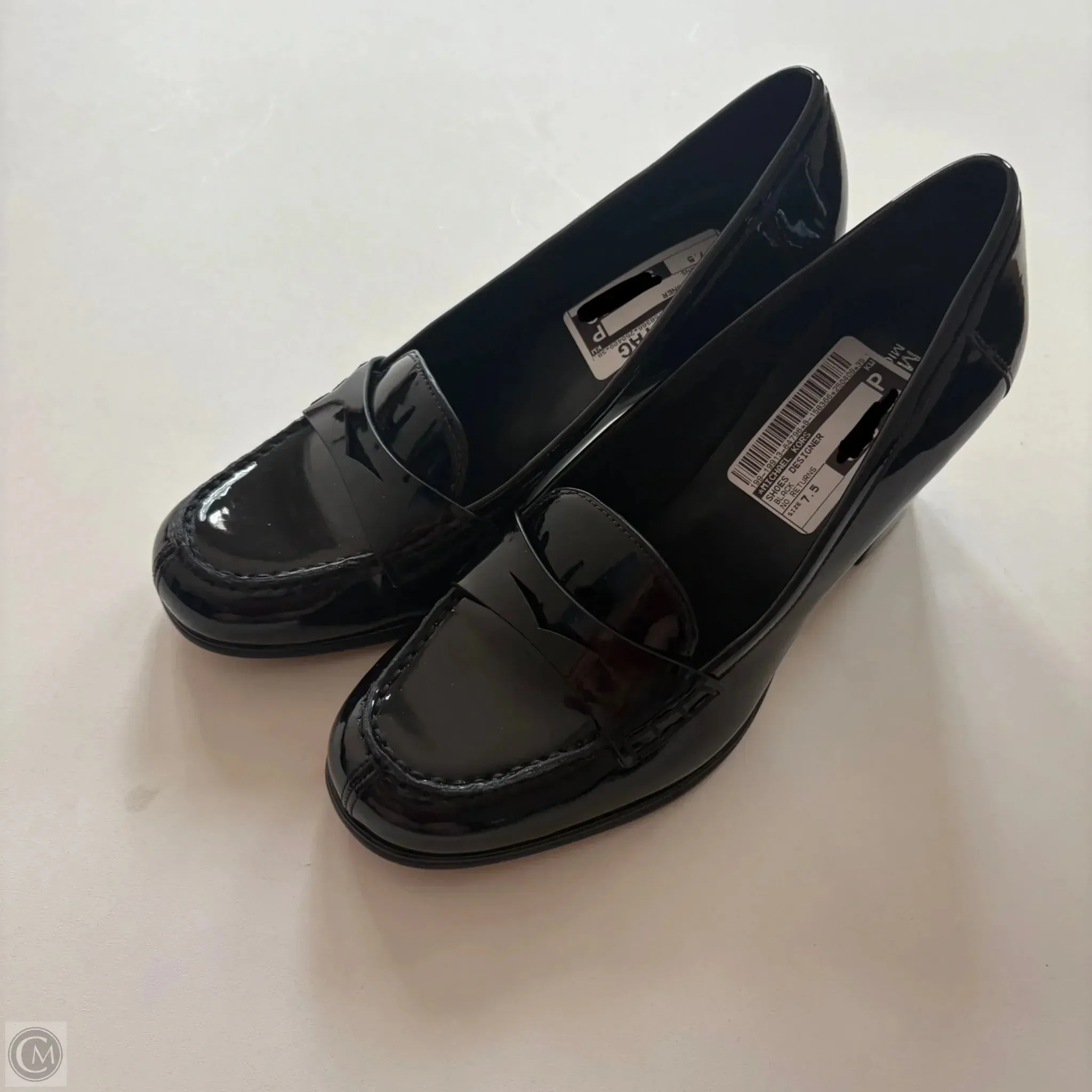 Slip On Style Rich Glow Shoes Designer By Michael Kors In Black, Size: 7.5