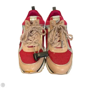 Shoes Designer By Michael Kors In Pink & Red, Size: 7 Corner Style Zero Drop Platform