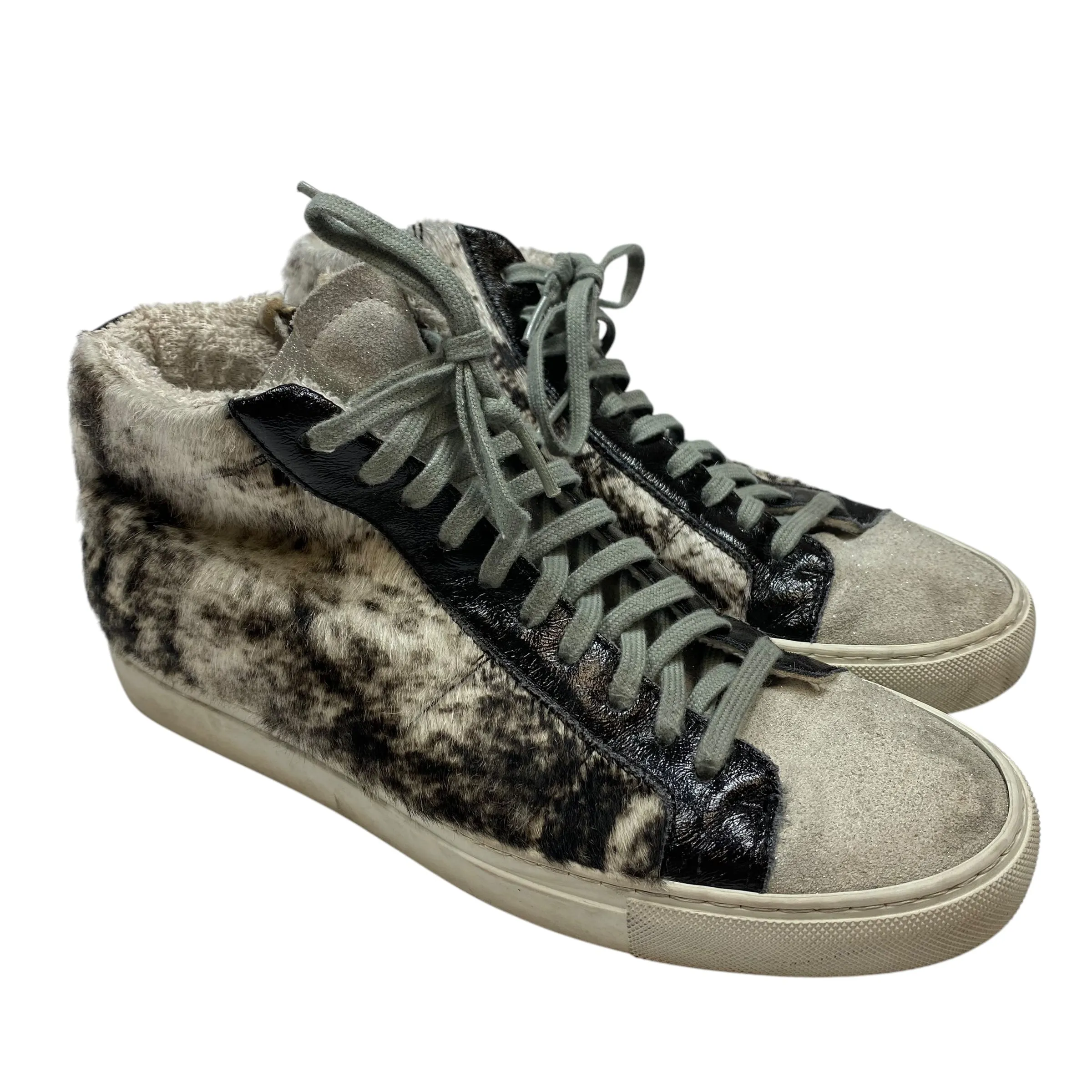 Sky View Low Impact Sole Geometry Shoes Designer By P448 In Black & Grey, Size: 8.5