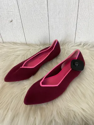 Stability Heel Counter Shoes Designer By Rothys In Red, Size: 9.5