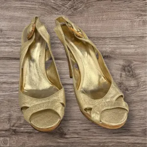 Shoes Designer By Sergio Rossi In Yellow, Size: 9 Breathable mesh upper Suede Soft