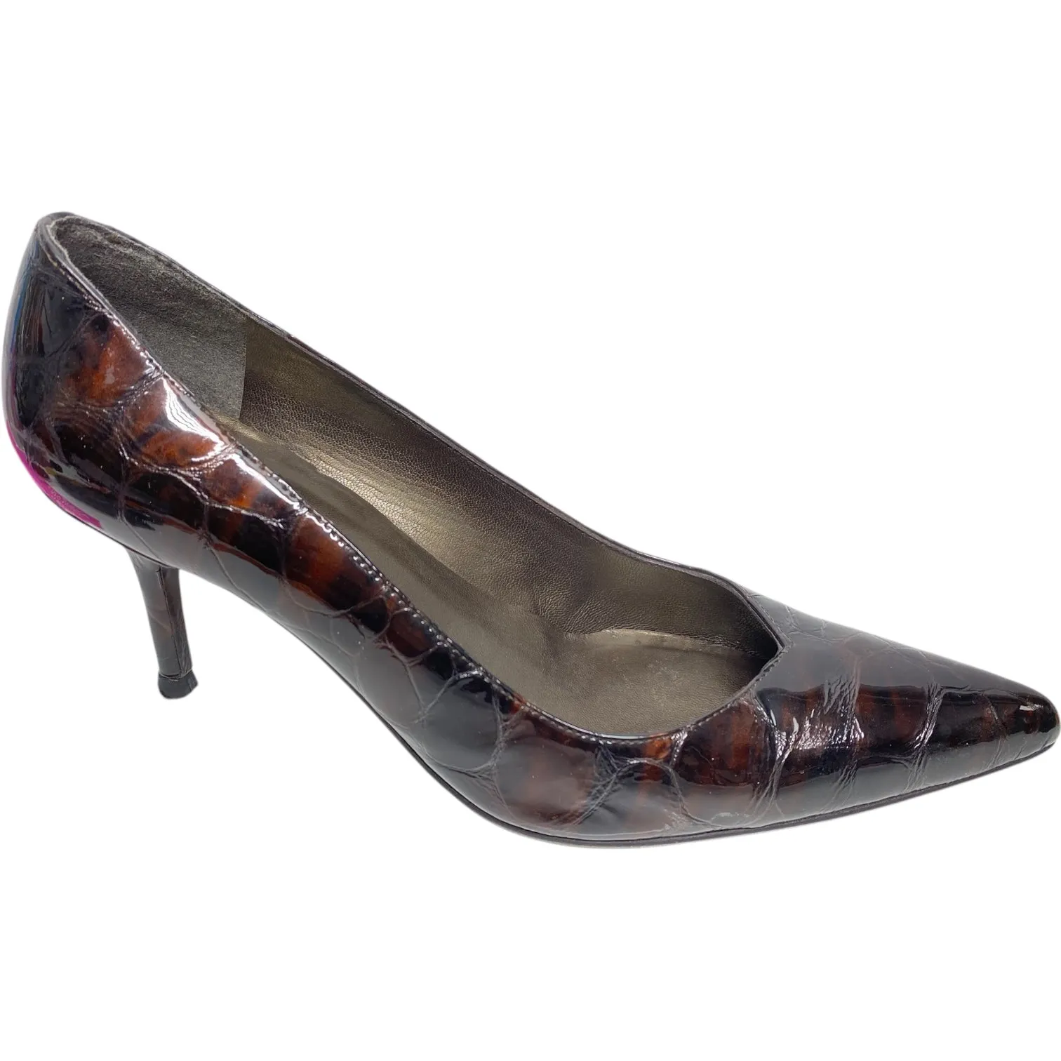 Long Walk Shoes Designer By Stuart Weitzman In Brown, Size: 7.5