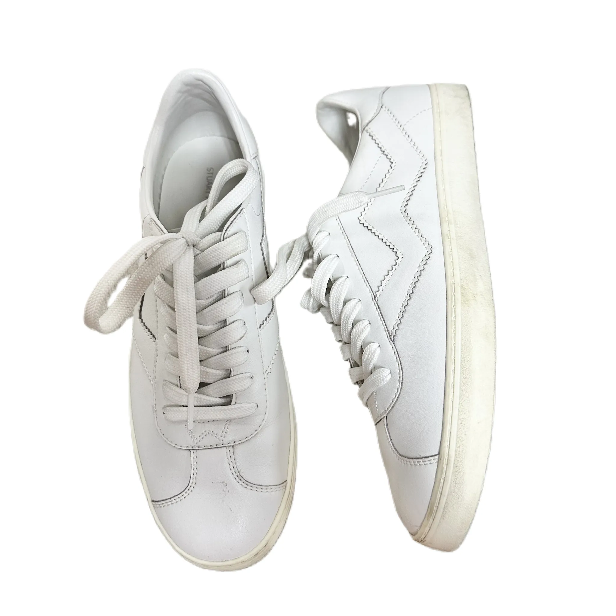 Peace Mood Shoes Designer By Stuart Weitzman In White, Size: 8.5