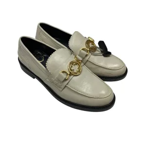 Suede Soft Star Mood Shoes Designer By Ted Baker In Cream, Size:7