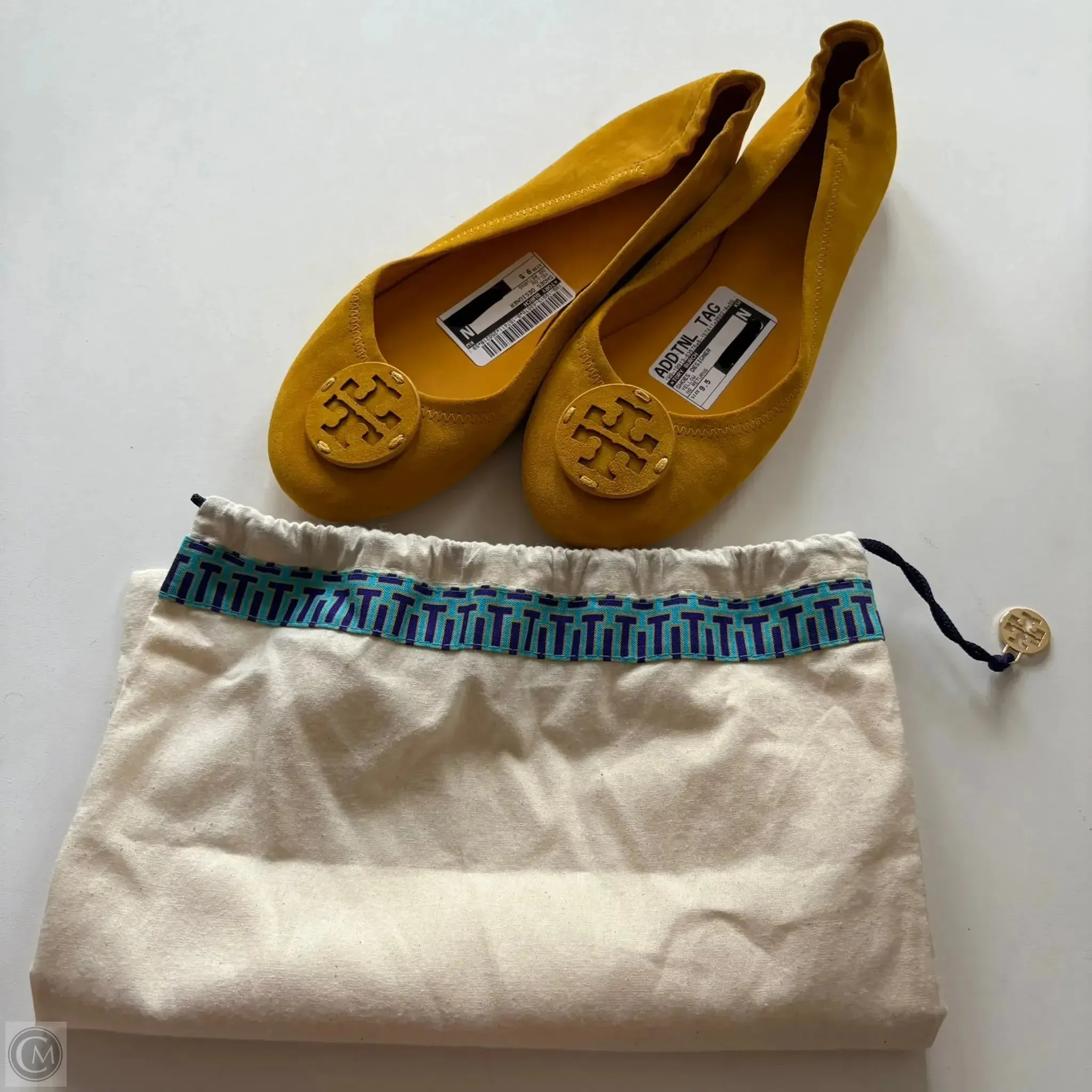 Shoes Designer By Tory Burch In Yellow, Size: 9.5 Star Edge