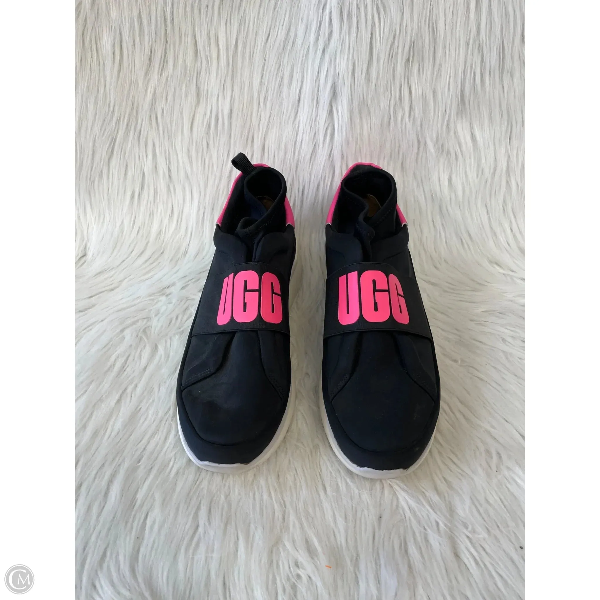 Shoes Designer By Ugg In Black & Pink, Size: 9 Cool Pop