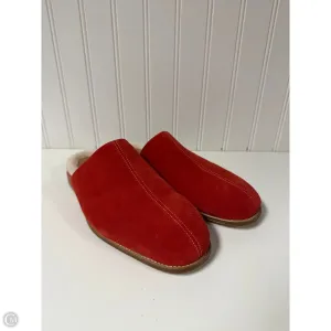 ventilation channels Fur Trim Shoes Designer By Ugg In Red, Size: 7