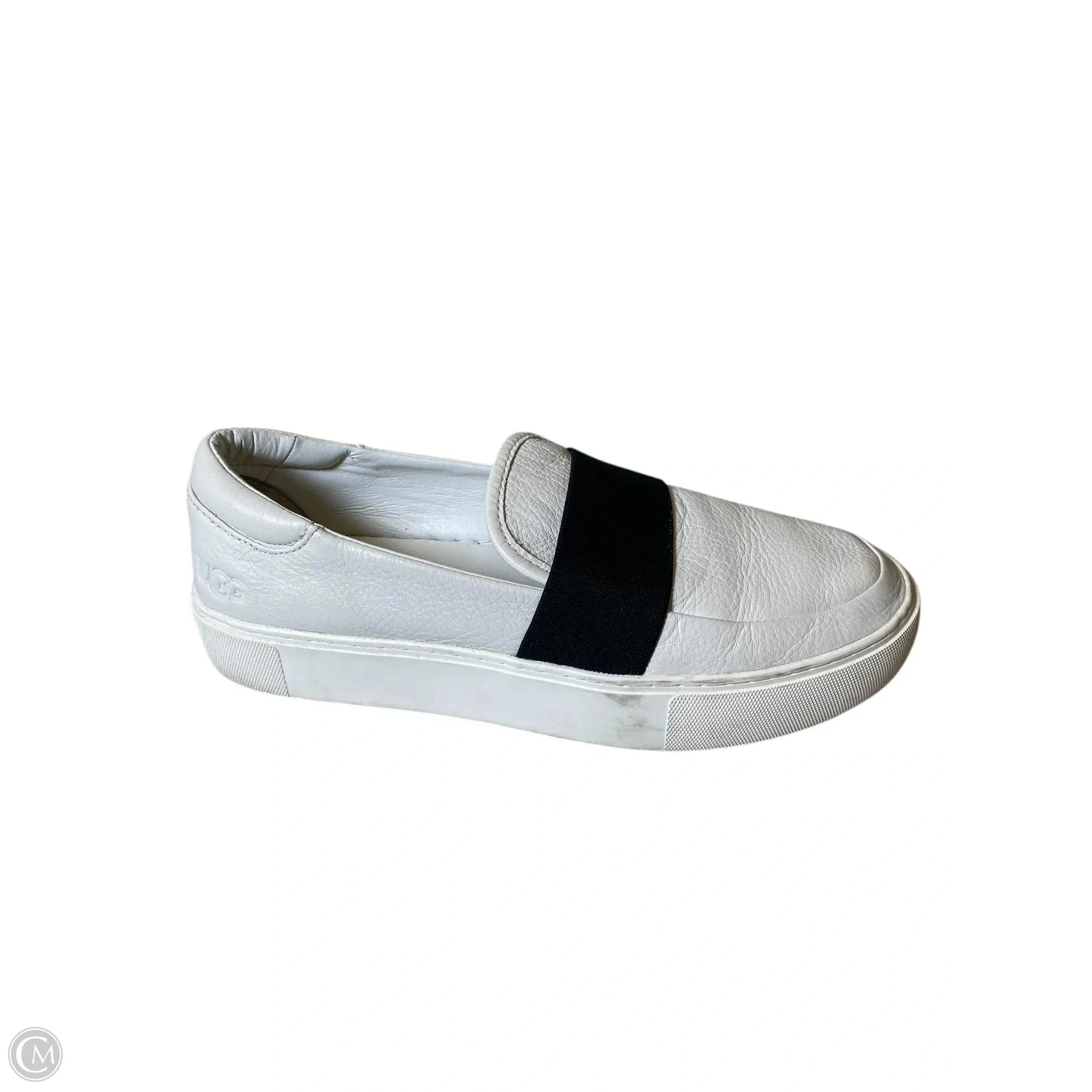 Airy Design Black Edge Shoes Designer By Ugg In White, Size: 8.5
