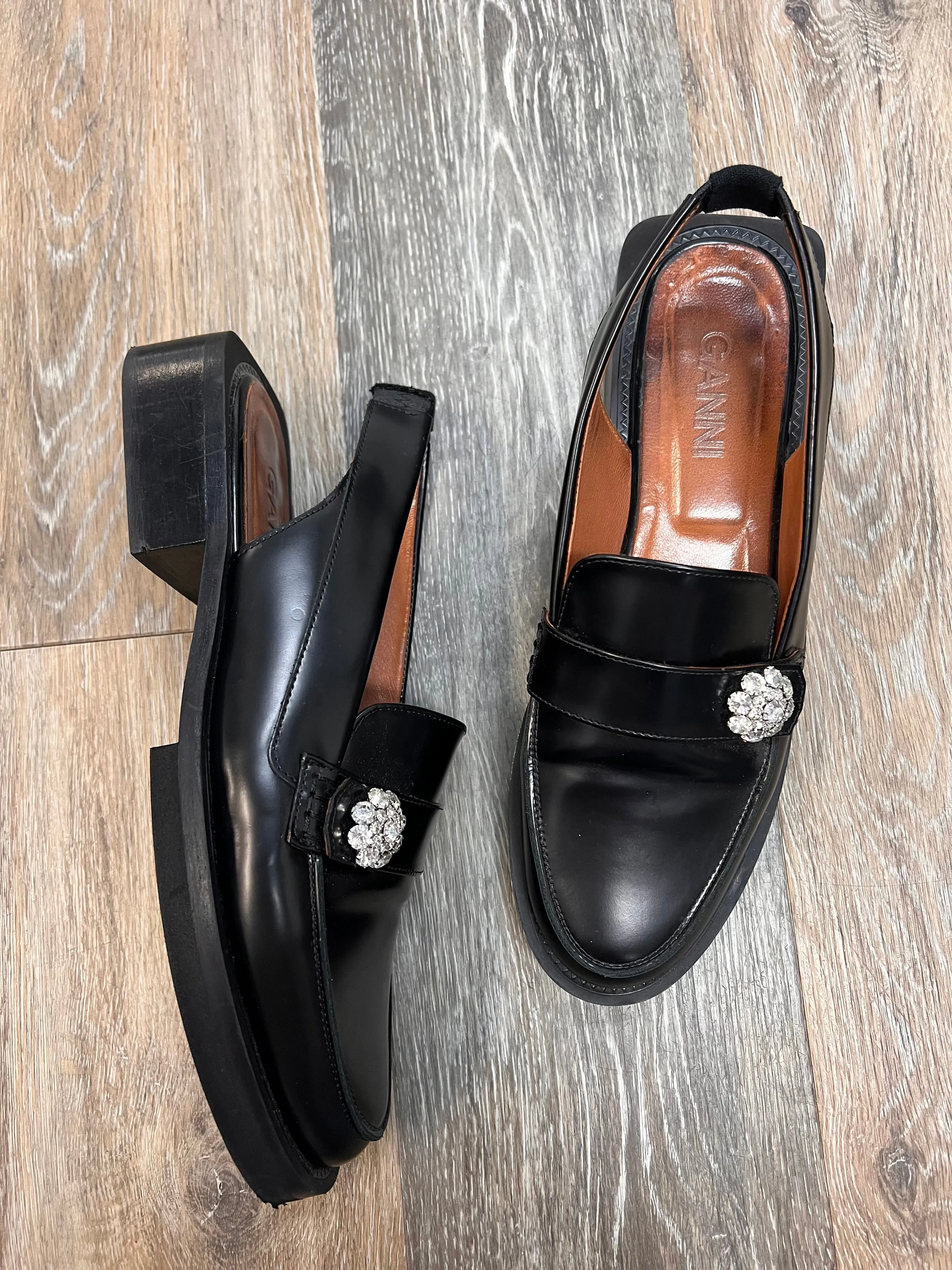 SHOES FLATS DESIGNER by GANNI In BLACK, Size: 9 All Day Comfort Engineering Comfort Walk