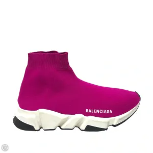 Shoes Luxury Designer By Balenciaga In Pink, Size: 8.5 Matte Edge