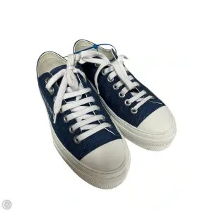 Shoes Luxury Designer By Burberry In Blue & White, Size: 8.5 Waterproof Travel Light Mind Ease