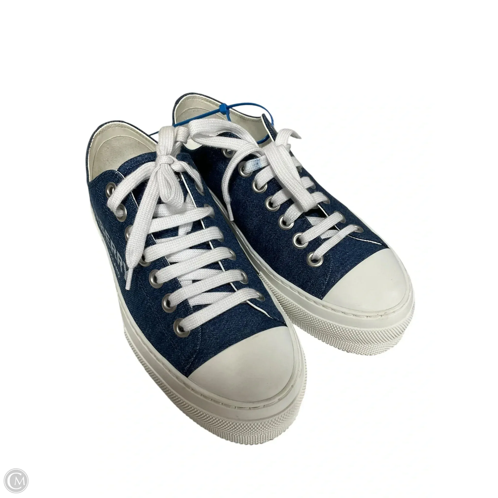 Shoes Luxury Designer By Burberry In Blue & White, Size: 8.5 Waterproof Travel Light Mind Ease