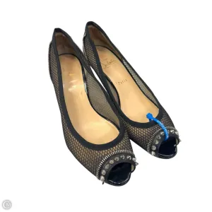 Shock Absorbing Midsole Shoes Luxury Designer By Christian Louboutin In Black, Size: 9 (Size 40)