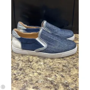 Shoes Luxury Designer By Christian Louboutin In Blue & Silver, Size: 8 Daily Comfort Fashion Edge