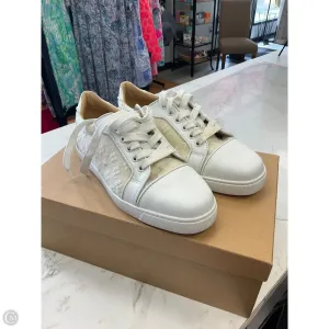 Shoes Luxury Designer By Christian Louboutin In Cream, Size: 7.5 Energy Return Technology Responsive Cushion Weekend Warriors