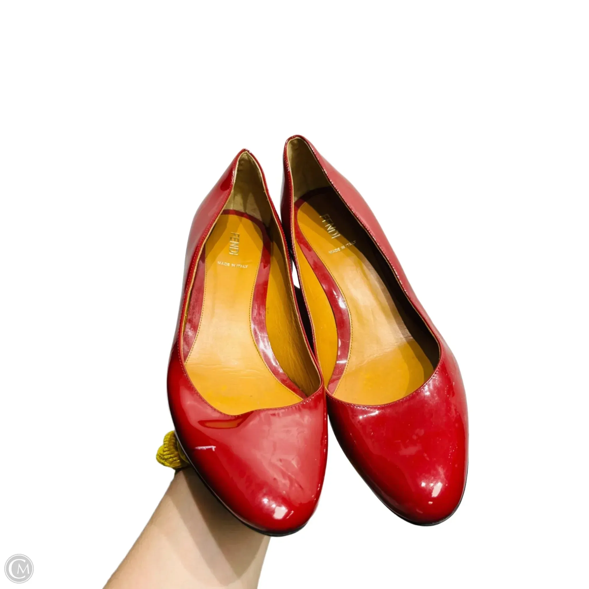 Fashion Edge Shoes Luxury Designer By Fendi In Red, Size: 9